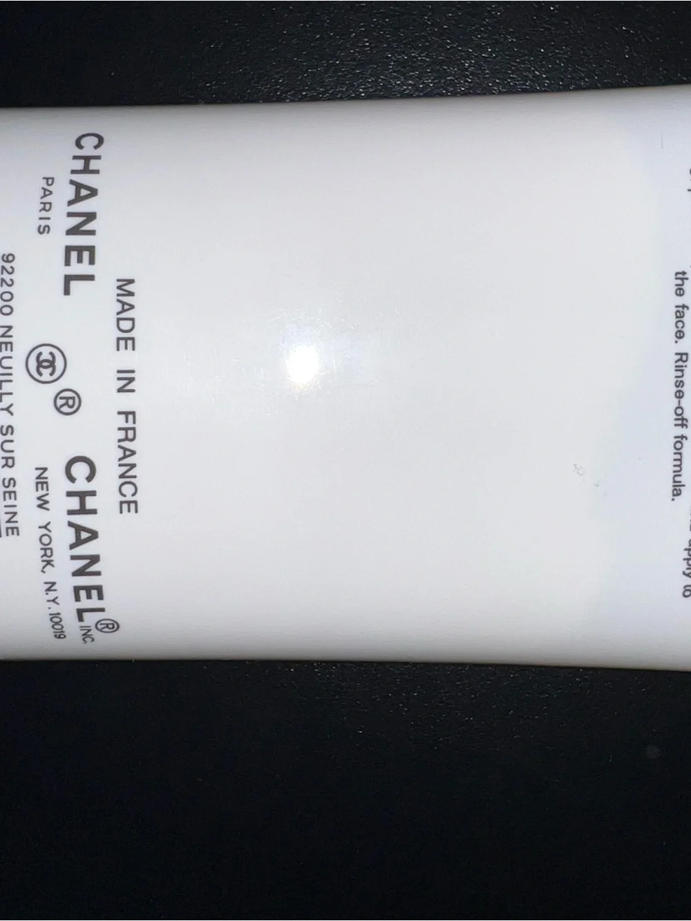 CHANEL La Mousse Cleansing Cream-to-Foam Tube - White with Black Logo